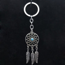 Dream Catcher Key Chain Silver Ring Feather Tassels Keyring Keychain For Gift Indian Style  SM6