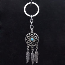 Dream Catcher Key Chain Silver Ring Feather Tassels Keyring Keychain For Gift Indian Style  SM6