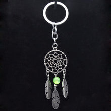 Dream Catcher Key Chain Silver Ring Feather Tassels Keyring Keychain For Gift Indian Style  SM6