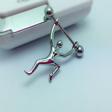 Human Sport Shield Nipple Bar Ring Body Jewelry Nipple Piercing Body Jewelry SM6