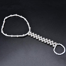 Imitation Pearl Barefoot Beach Anklets S als Anklet Foot Chain Jewelry white SM6