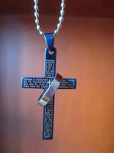 3 Colors Stainless Steel Necklaces Men  Prayer Cross Men Pendant Necklaces Jewerly  SM6