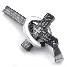 3 Colors Stainless Steel Necklaces Men  Prayer Cross Men Pendant Necklaces Jewerly  SM6