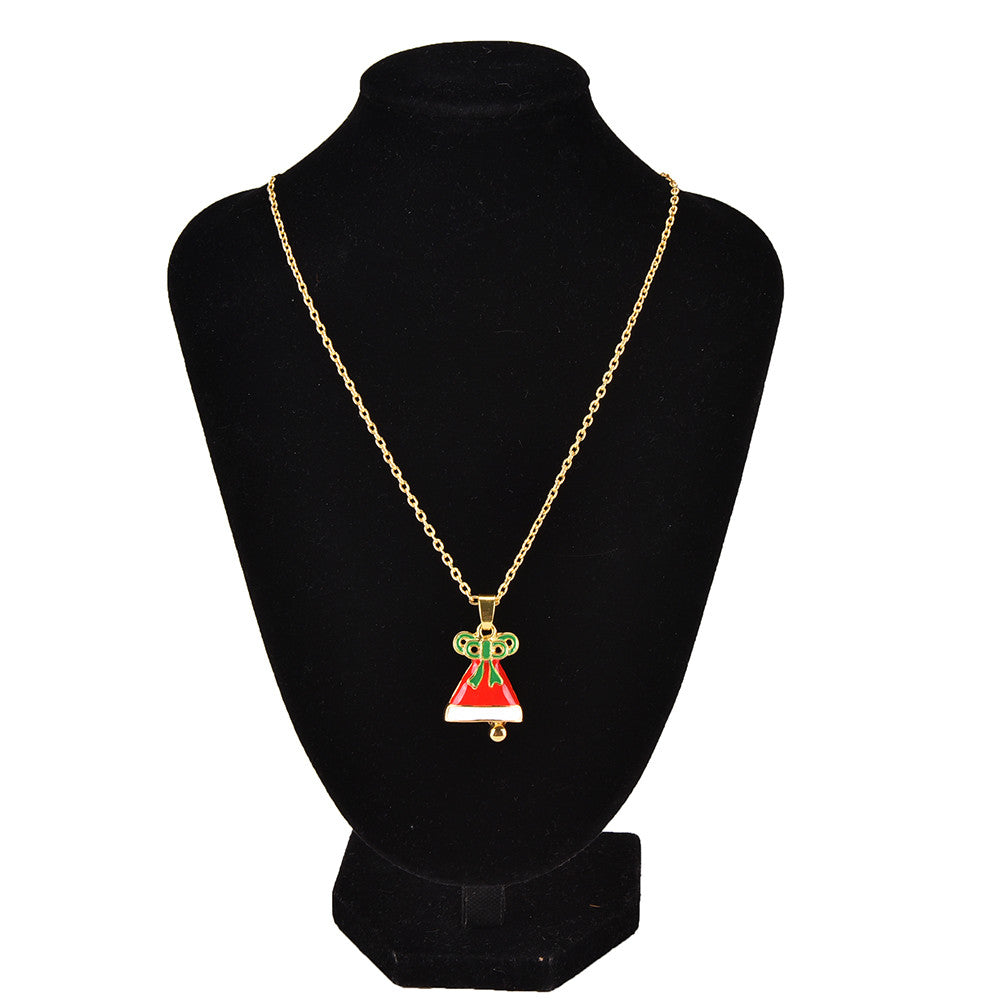 Pendant Necklace Earrings Jewelry Set Auger Bell Pendant Jewelry For Women SM6