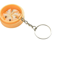 Creative Gifts Emulation Food Buns Steamers Keychain Phone Pendant Multi Styles SM6