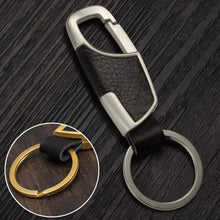 Creative Metal Faux Leather Car Keyring Keychain Gifts For Men 4 Colors SM6