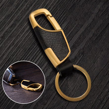 Creative Metal Faux Leather Car Keyring Keychain Gifts For Men 4 Colors SM6