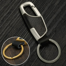 Creative Metal Faux Leather Car Keyring Keychain Gifts For Men 4 Colors SM6