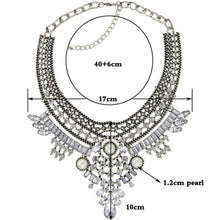Women Crystal Pendant Chain Choker Chunky Statement Bib Necklace SM6