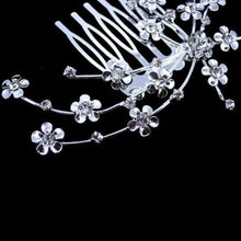 Hair Care Girl Silver Personality Crystal Bridal Jewelry Princess Chic Heab  Head Jewelry Wedding Flower Delicate SM6