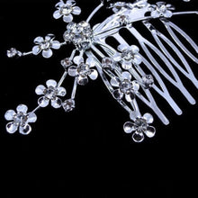 Hair Care Girl Silver Personality Crystal Bridal Jewelry Princess Chic Heab  Head Jewelry Wedding Flower Delicate SM6