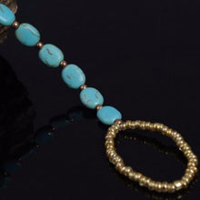 Natural Turquoise Stone Anklet Ankle Foot Bracelet Barefoot S als Anklets SM6