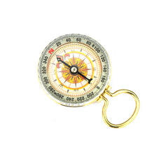 Outdoor Camping Hiking Portable Brass Pocket Golden Compass Navigation SM6
