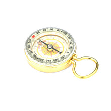 Outdoor Camping Hiking Portable Brass Pocket Golden Compass Navigation SM6