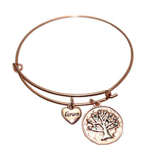 Style Alloy Trendy Bracelet Bangles Vintage Tree of Life Love Heart Bangle Gifts For Women girls SM6