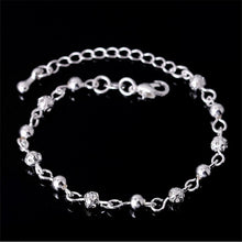 Silver Jewelry Carter Bracelet Plated Silver Screw Bracelet Women Fine Jewelry Gifts Flower Beads Bracelets Bangles SM6
