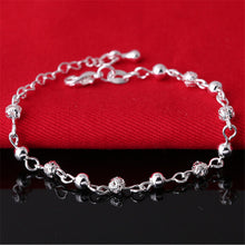 Silver Jewelry Carter Bracelet Plated Silver Screw Bracelet Women Fine Jewelry Gifts Flower Beads Bracelets Bangles SM6