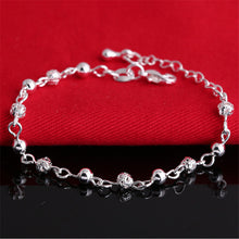 Silver Jewelry Carter Bracelet Plated Silver Screw Bracelet Women Fine Jewelry Gifts Flower Beads Bracelets Bangles SM6