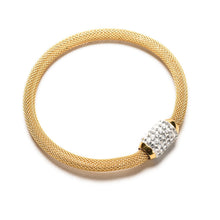 Stardust Mesh Bracelets With Crystal Stones Filled Magnetic Clasp Charm Bracelets Bangles For Women SM6