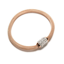 Stardust Mesh Bracelets With Crystal Stones Filled Magnetic Clasp Charm Bracelets Bangles For Women SM6