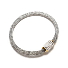 Stardust Mesh Bracelets With Crystal Stones Filled Magnetic Clasp Charm Bracelets Bangles For Women SM6
