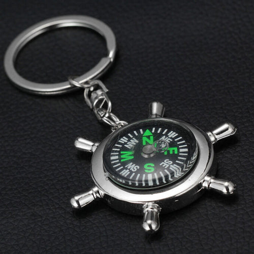 Compass Metal Car Keyring Keychain Key Chain Ring Keyfob Gift SM6