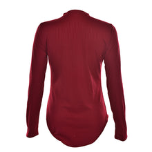 s 5 Colors Women Sexy High Neck V Long Sleeve Shoulder Ribbed Bodysuits Playsuits Rompers Jumpsuits  SM6