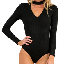 s 5 Colors Women Sexy High Neck V Long Sleeve Shoulder Ribbed Bodysuits Playsuits Rompers Jumpsuits  SM6