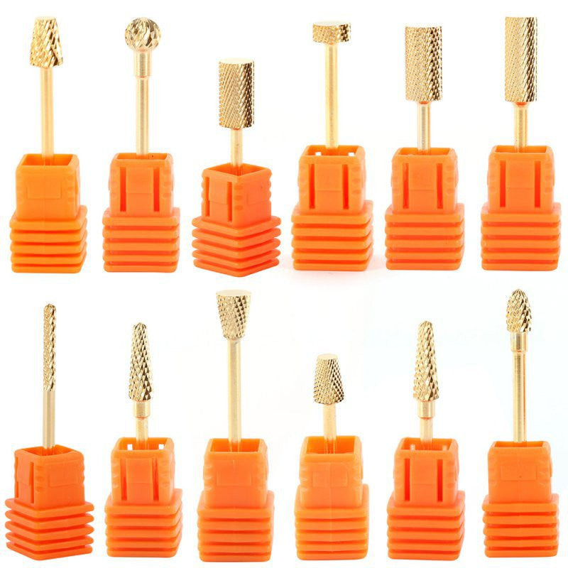 Nail Drill Bits File Grinding Electric Machine Manicure Pedicure Tool KitSM6