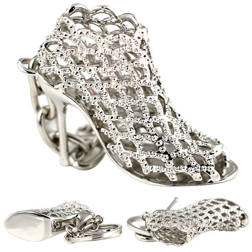 s Rhinestone alloy key rings women charms keychains High heel shoes keychains Gifts For women  SM6