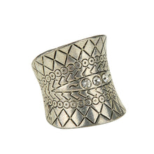 s Vintage Turkish Beach Punk Zircon Ring Ethnic Carved Totem Antique Silver Plated Boho Finger Ring Knuckle Charm Anelli SM6