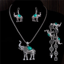 Bohemian Style Women Beautiful Elephant Jewelry Set Include Necklace Earrings Bracelet SM6