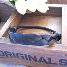 2pcs Lady Women Braid/Straight Wig Elastic Headband Hair Band Rope Scrunchie Hairband PonytailSM6