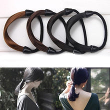 2pcs Lady Women Braid/Straight Wig Elastic Headband Hair Band Rope Scrunchie Hairband PonytailSM6