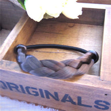 2pcs Lady Women Braid/Straight Wig Elastic Headband Hair Band Rope Scrunchie Hairband PonytailSM6