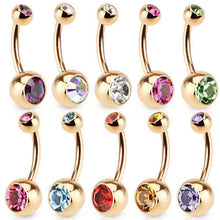 Black Titanium Rhinestone Barbell Navel Belly Button Bar Ring Body Piercing Curved Punk Earring Piercing SM6