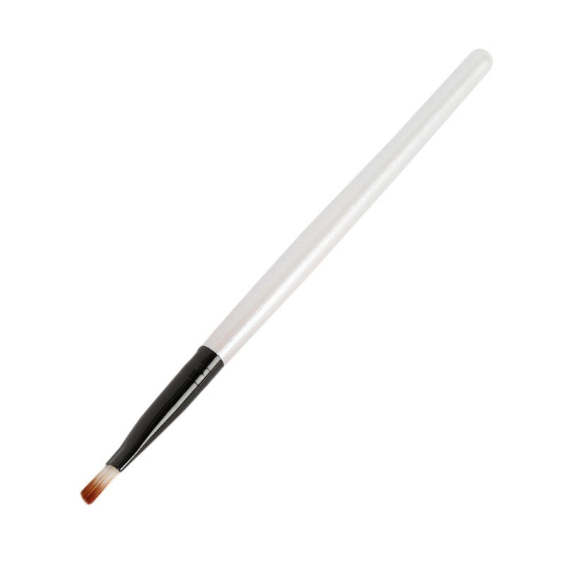 Elite Angled Eyebrow Makeup Brushes White Handle Eye Liner Brow Blush Beauty Tools Maquillaje SM6