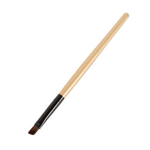 Elite Angled Eyebrow Makeup Brushes White Handle Eye Liner Brow Blush Beauty Tools Maquillaje SM6