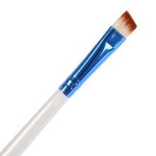 Elite Angled Eyebrow Makeup Brushes White Handle Eye Liner Brow Blush Beauty Tools Maquillaje SM6