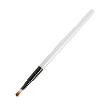 Elite Angled Eyebrow Makeup Brushes White Handle Eye Liner Brow Blush Beauty Tools Maquillaje SM6