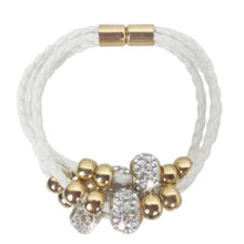 Magnetic Clasp Multi Layers Faux Leather Crystal Rope Bracelet European   American Style Women Bracelet Jewelry for Women SM6