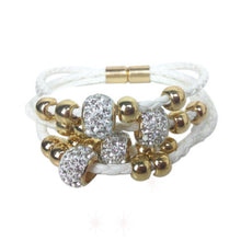 Magnetic Clasp Multi Layers Faux Leather Crystal Rope Bracelet European   American Style Women Bracelet Jewelry for Women SM6