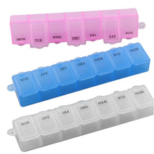 New 7 Days Pill Medicine Box Holder Capsules Case Storage Container Organizers 3 Colors to Choose P1 SM6
