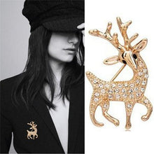 Animal Deer Shape Brooches For Women Trendy Shinny Rhinestone Jewelry Broches Jewelry SM6