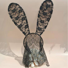 Novelty Adult Sexy Black Eye Hair Accessories Mask Bunny Ears Veil Rabbit Ear Headb s Women Lace Sexy Hair B  SM6