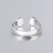 Women Lady Silver Plated Cat Paw Claw Rings Design Open Party Ring Adjustable For Young Girls Jewelry  SM6