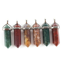 1piece 19 Choices New Crystal Fine Jewelry Healing Point Chakra Reiki Necklace Pendant Beads SM6