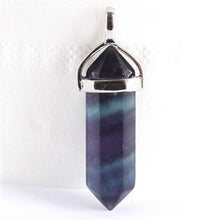 1piece 19 Choices New Crystal Fine Jewelry Healing Point Chakra Reiki Necklace Pendant Beads SM6