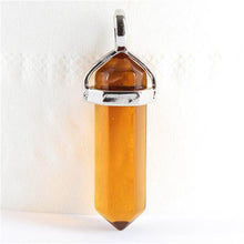 1piece 19 Choices New Crystal Fine Jewelry Healing Point Chakra Reiki Necklace Pendant Beads SM6