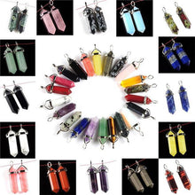 1piece 19 Choices New Crystal Fine Jewelry Healing Point Chakra Reiki Necklace Pendant Beads SM6